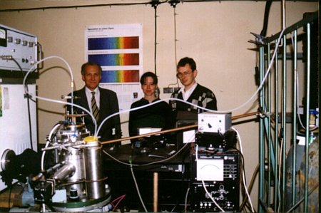 Setup for measurments of jet-cooled molecular spectra