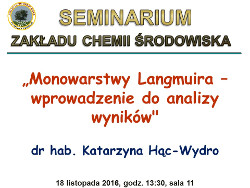Seminarium Katarzyna Hąc-Wydro