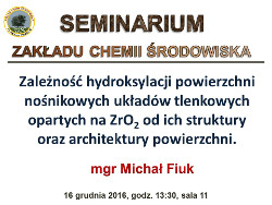 Seminarium Michał Fiuk